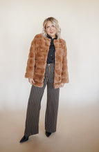 Load image into Gallery viewer, Faux Fur Coat in Tan
