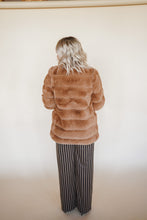 Load image into Gallery viewer, Faux Fur Coat in Tan
