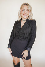 Load image into Gallery viewer, Black Fringe Jacket
