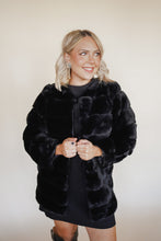 Load image into Gallery viewer, Faux Fur Coat in Black
