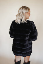 Load image into Gallery viewer, Faux Fur Coat in Black
