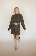 Load image into Gallery viewer, Olive Cable Knit Dress
