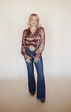 Load image into Gallery viewer, Snakeskin Shimmer Blouse
