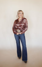 Load image into Gallery viewer, Snakeskin Shimmer Blouse
