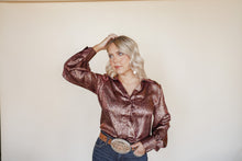 Load image into Gallery viewer, Snakeskin Shimmer Blouse
