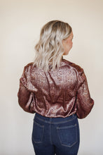 Load image into Gallery viewer, Snakeskin Shimmer Blouse
