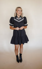 Load image into Gallery viewer, Peplum Black Dress
