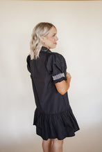 Load image into Gallery viewer, Peplum Black Dress
