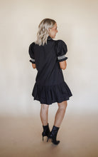 Load image into Gallery viewer, Peplum Black Dress
