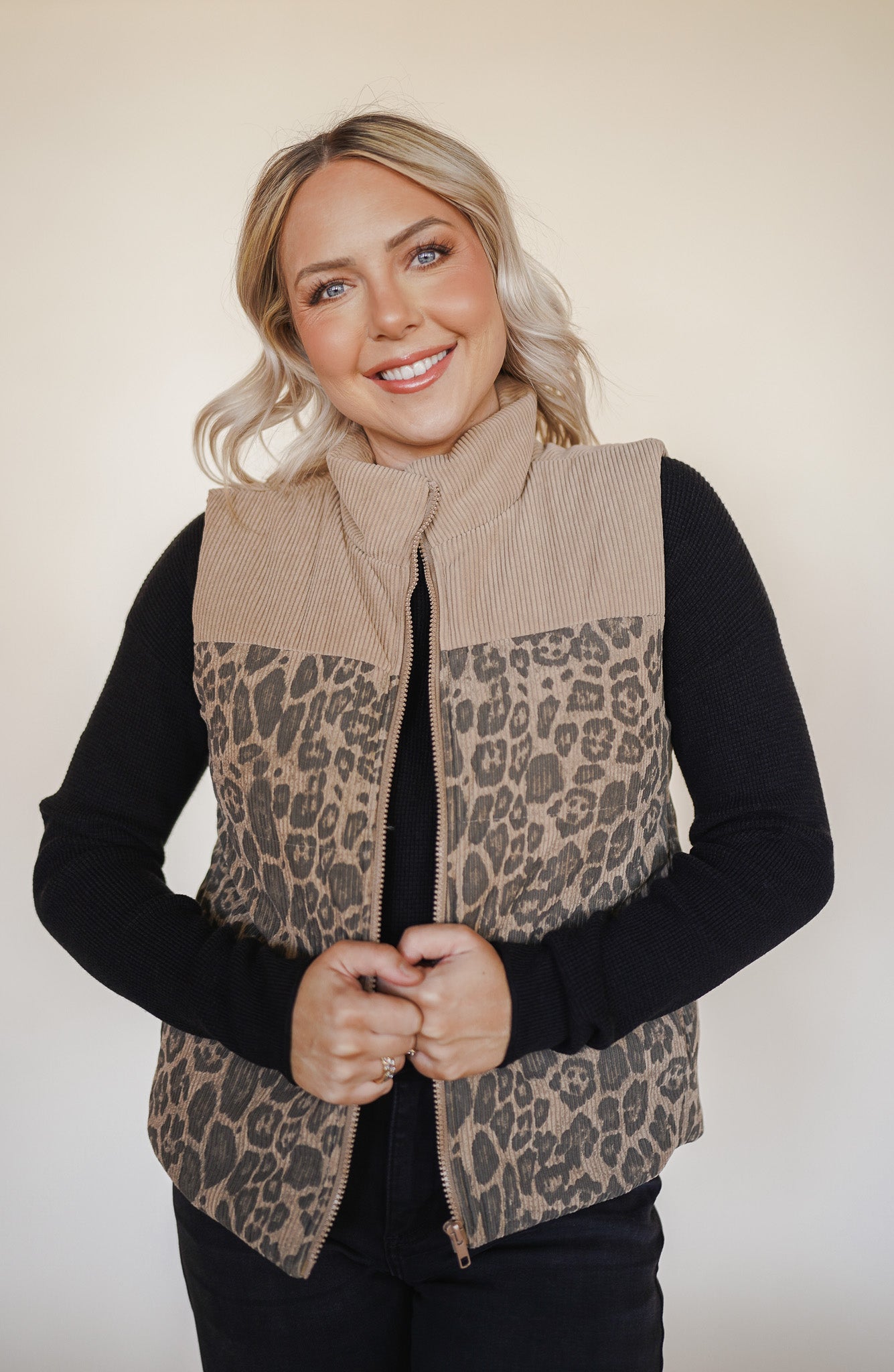 Leopard Vest