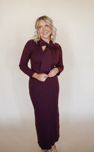 Load image into Gallery viewer, Merlot Sweater Dress
