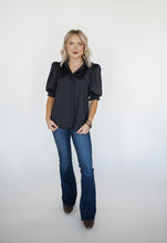 Load image into Gallery viewer, Sayla Collared Satin Blouse
