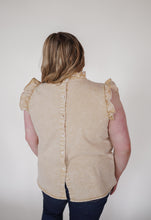 Load image into Gallery viewer, Cream Denim Blouse - Curves
