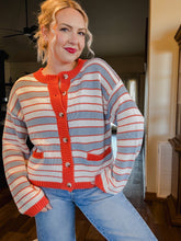 Load image into Gallery viewer, Cloud Striped Cardigan
