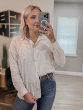 Load image into Gallery viewer, Beige Striped Button Down
