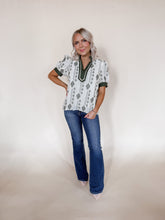 Load image into Gallery viewer, Olive Stitch Blouse
