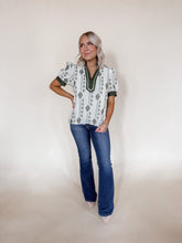 Load image into Gallery viewer, Olive Stitch Blouse
