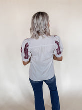 Load image into Gallery viewer, Burgundy Stitch Blouse

