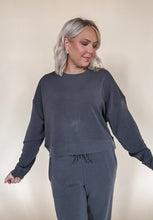 Load image into Gallery viewer, The Lauren Lounge Sweatshirt in Grey
