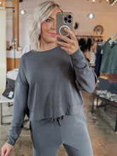 Load image into Gallery viewer, The Lauren Lounge Sweatshirt in Grey
