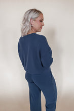 Load image into Gallery viewer, The Lauren Lounge Sweatshirt in Navy
