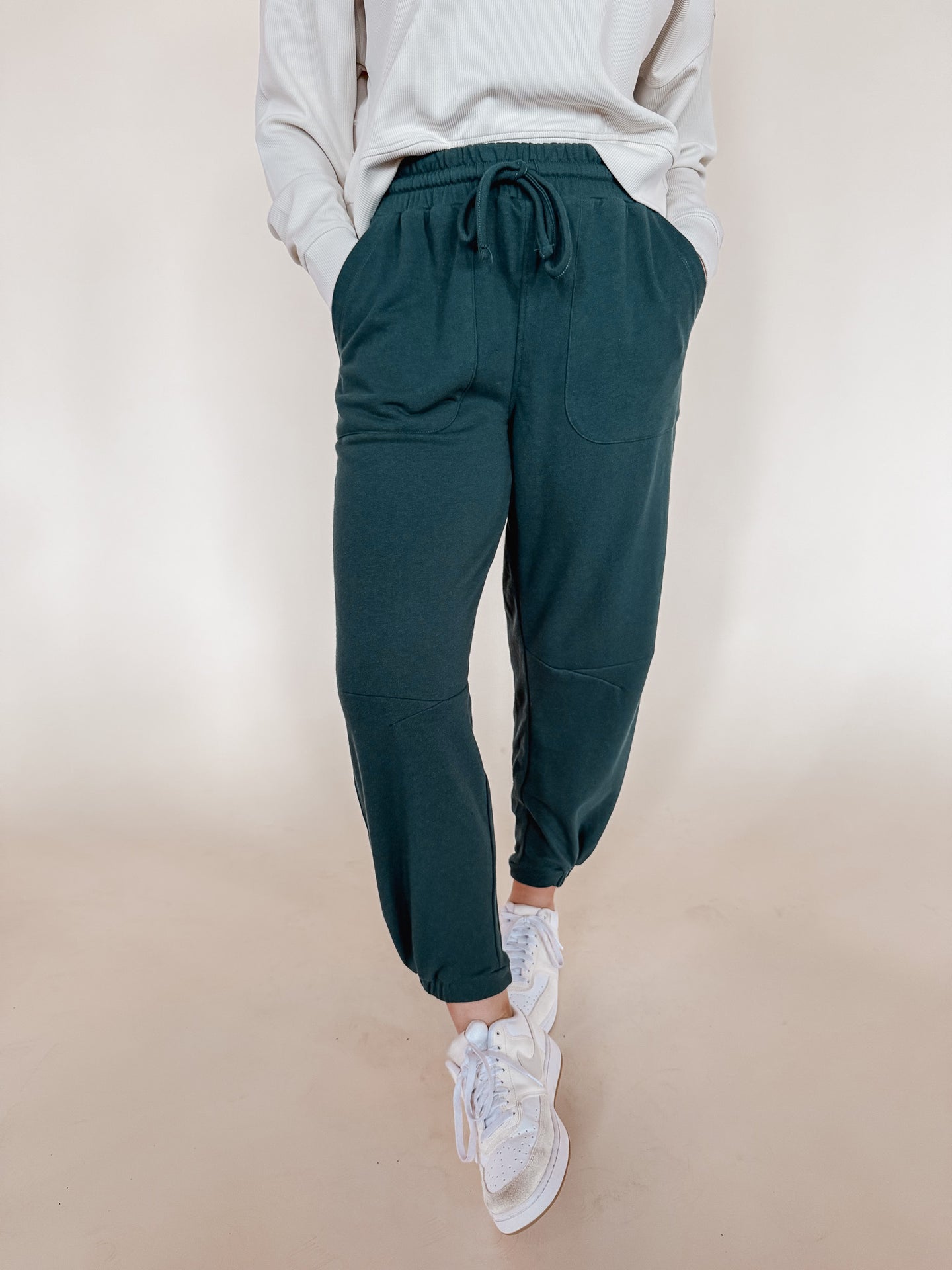 The Court Joggers in Evergreen