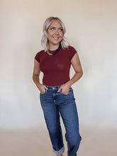 Load image into Gallery viewer, Ribbed Basic Tee Bodysuit
