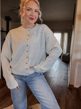 Load image into Gallery viewer, Mint Striped Sweater Cardigan
