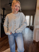 Load image into Gallery viewer, Mint Striped Sweater Cardigan
