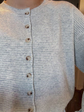 Load image into Gallery viewer, Mint Striped Sweater Cardigan
