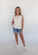 Load image into Gallery viewer, Darlin&#39; Tie Top in Cream
