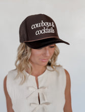 Load image into Gallery viewer, Cowboys &amp; Cocktails Trucker Hat

